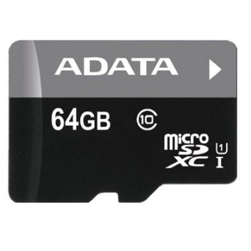 Karta pamięci ADATA Premier AUSDX64GUICL10-RA1 (64GB; Class 10, Class U1; Adapter)