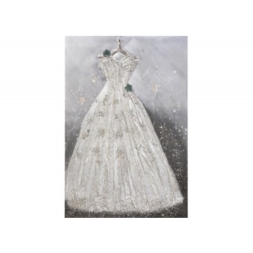 Obraz 90x120cm Biała suknia