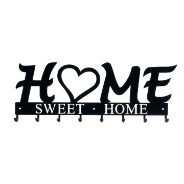 Wieszak Home Sweet Home 02 czarny