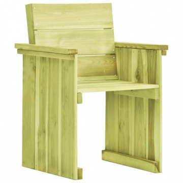 Krzesło ogrodowe z impregnowanego drewna sosnowego