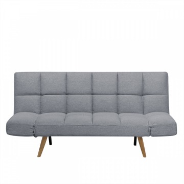 Sofa tapicerowana jasnoszara patchwork INGARO BLmeble