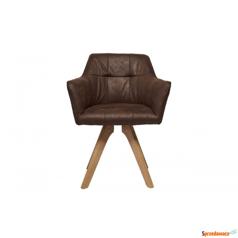 Krzesło Industrial z podłokietnikiem brązowe - Krzesła kuchenne - Zamość