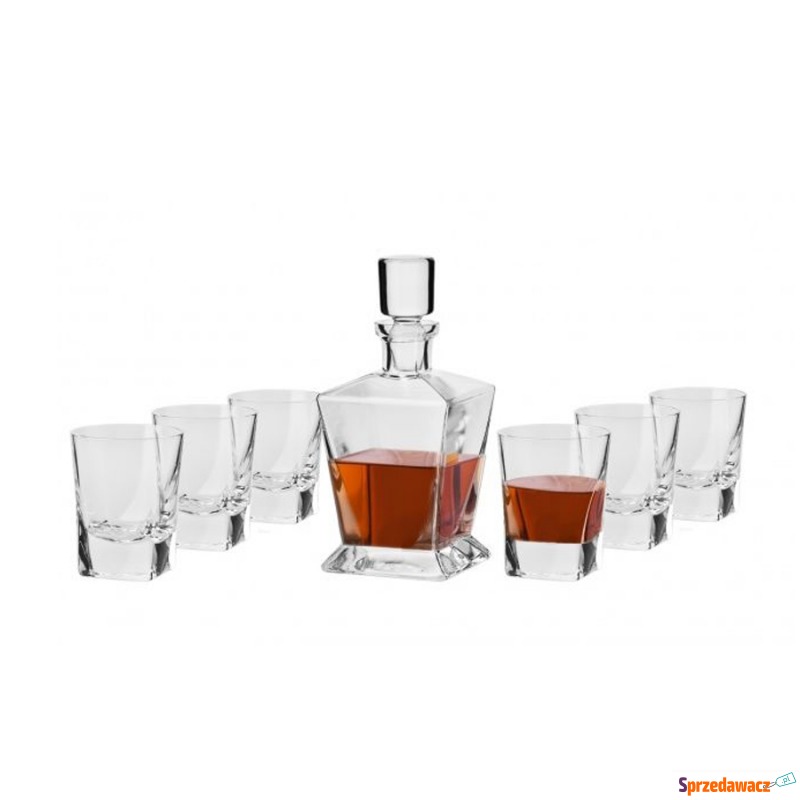 Karafka szklana + 6 szklanek Whisky Caro Krosno - Butelki i karafki - Skarżysko-Kamienna