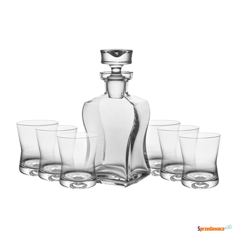 Karafka + 6 szklanek do whisky 290ml - Butelki i karafki - Grabówka