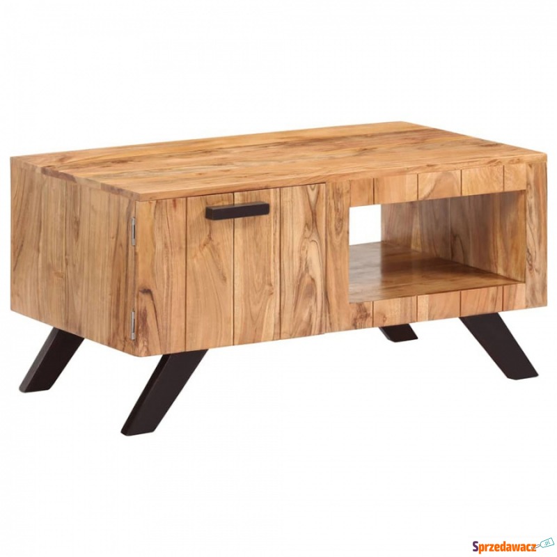 Stolik kawowy 90 x 50 x 45 cm lite drewno akacjowe - Stoły, stoliki, ławy - Komorniki