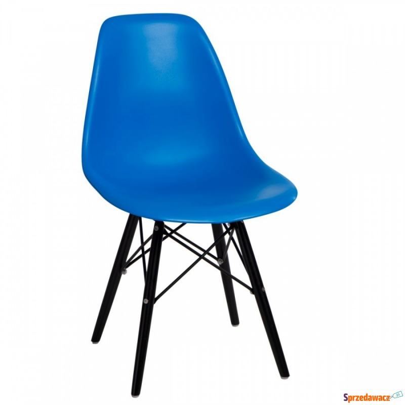Krzesło P016W PP D2.Design niebieskie - Krzesła do salonu i jadalni - Mozów