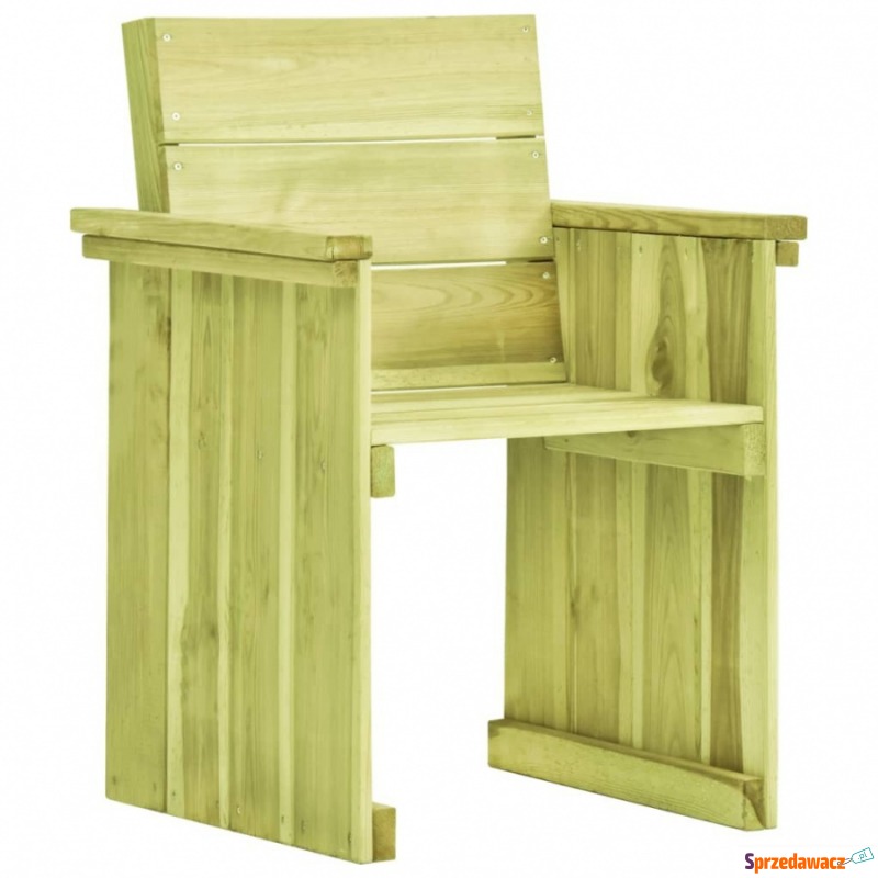 Krzesło ogrodowe z impregnowanego drewna sosnowego - Krzesła ogrodowe - Sosnowiec