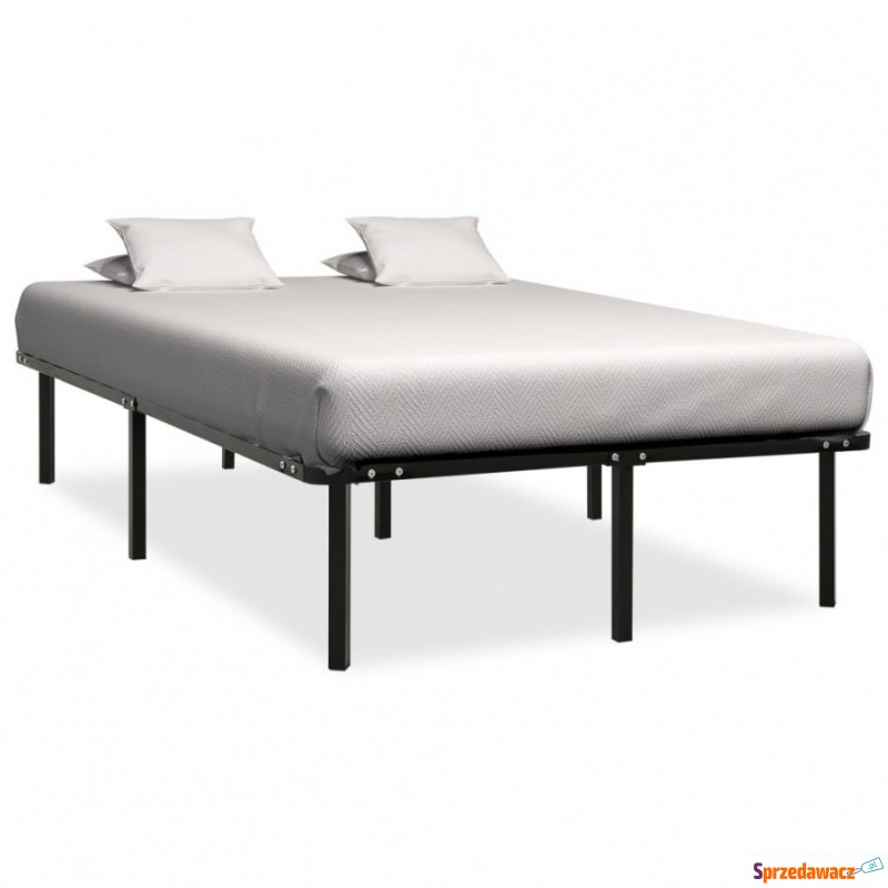 Rama łóżka, czarna, metalowa, 160 x 200 cm - Stelaże do łóżek - Nowy Targ