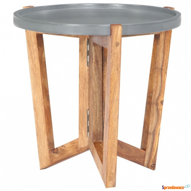 Stolik kawowy 40x40 cm lite drewno sheesham - Stoły, stoliki, ławy - Piła