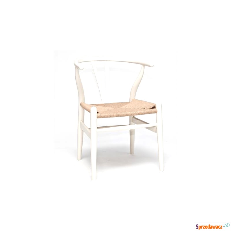 Krzesło Wicker białe - Krzesła do salonu i jadalni - Bolesławiec