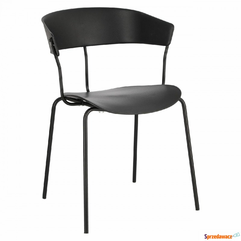 Krzesło Laugar - czarne - Krzesła kuchenne - Stalowa Wola