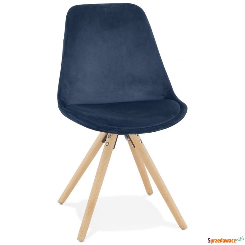 Krzesło Kokoon Design Jones niebieskie nogi n... - Krzesła do salonu i jadalni - Knurów