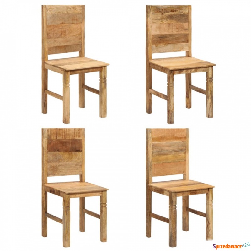 Krzesła do kuchni 4 szt. lite drewno mango - Krzesła kuchenne - Orzesze