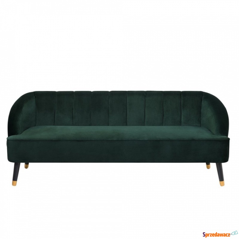 Sofa welurowa zielona ALSVAG - Sofy, fotele, komplety... - Koło