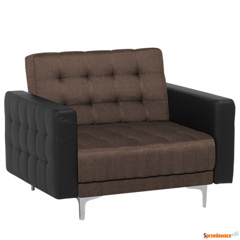 Fotel ciemnobrązowy z czarnym ABERDEEN - Krzesła biurowe - Świnoujście