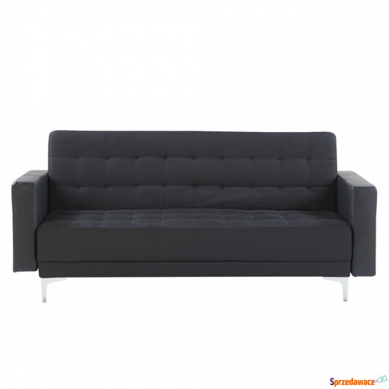 Sofa rozkładana grafitowa z czarnym ABERDEEN - Sofy, fotele, komplety... - Przemyśl