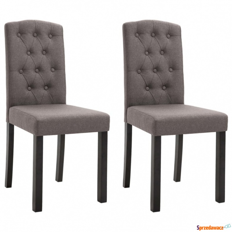 Krzesła stołowe, 2 szt., kolor taupe, tapicer... - Krzesła kuchenne - Stargard Szczeciński