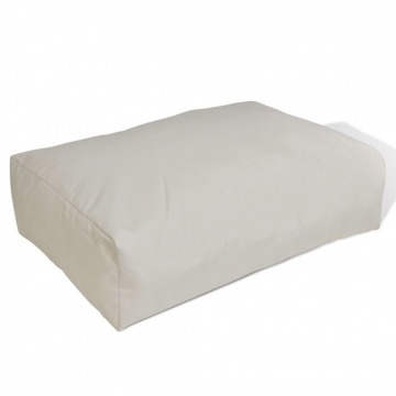 Tapicerowana poduszka do siedzenia, biały piasek 60 x 40 x 20 cm