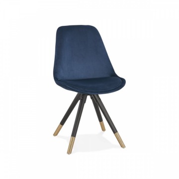 Krzesło Kokoon Design Mikado niebieskie nogi czarne