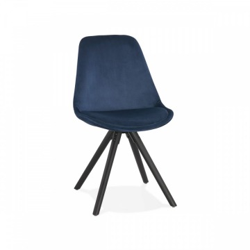 Krzesło Kokoon Design Jones niebieskie nogi czarne