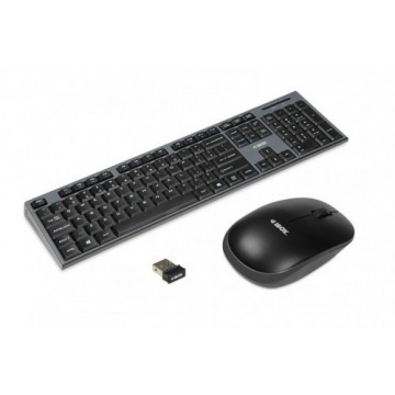 Zestaw klawiatura + mysz IBOX DESKTOP PRO KIT IKMS606W (USB 2.0; (US); kolor czarny; optyczna; 1200 