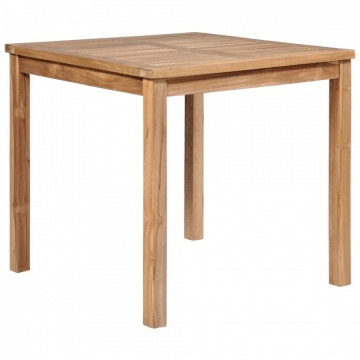 Stół do ogrodu, lite drewno tekowe, 80 x 80 x 77 cm
