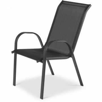 Krzesło ogrodowe 93x55x71cm Fieldmann czarne
