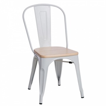 Krzesło Paris Wood D2 białe/sosna naturalna