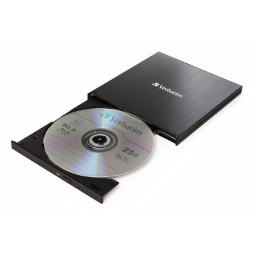 Verbatim Blu-Ray z adapterem USB-C czarna 43889