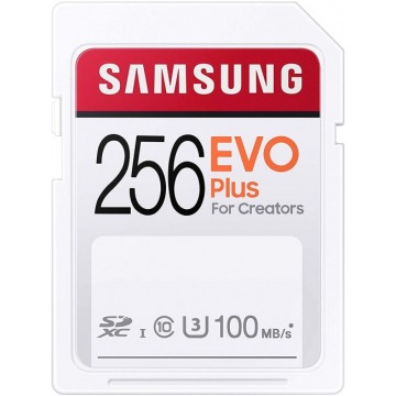 Samsung EVO PLUS SDXC 256GB UHS-I U3 [Zapis 30MB/s Odczyt 100MB/s]