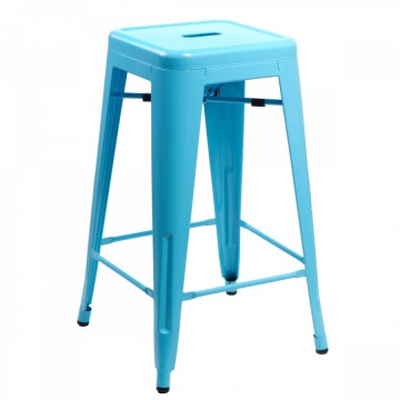 Krzesło barowe Paris D2 75cm niebieskie