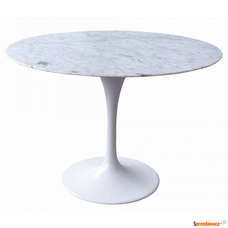 Stół 74x120cm Modesto Tulip Marble biały - Stoły kuchenne - Radom