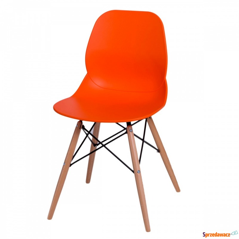 Krzesło D2 Layer DSW pomarańczowe - Krzesła do salonu i jadalni - Konin