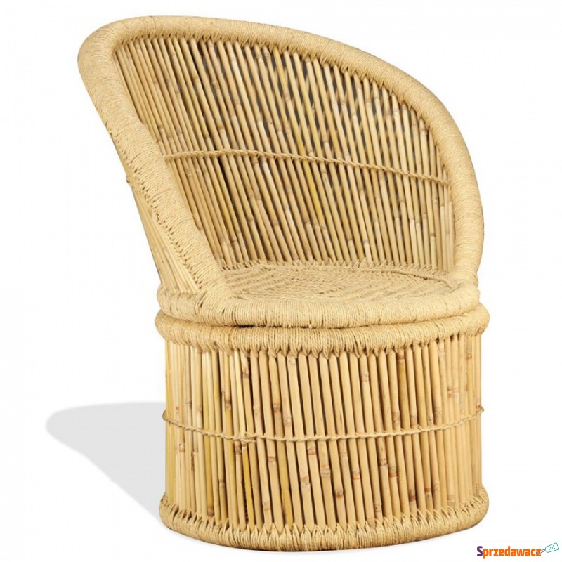 Fotel do salonu bambusowy - Fotele, sofy ogrodowe - Nowogard