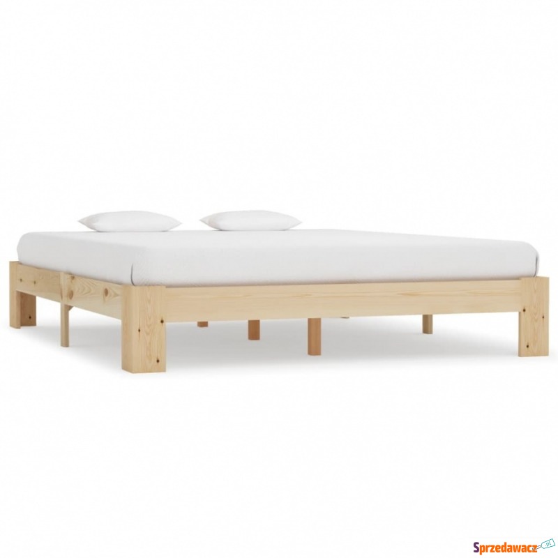 Rama łóżka, lite drewno sosnowe, 160 x 200 cm - Łóżka - Nowy Targ