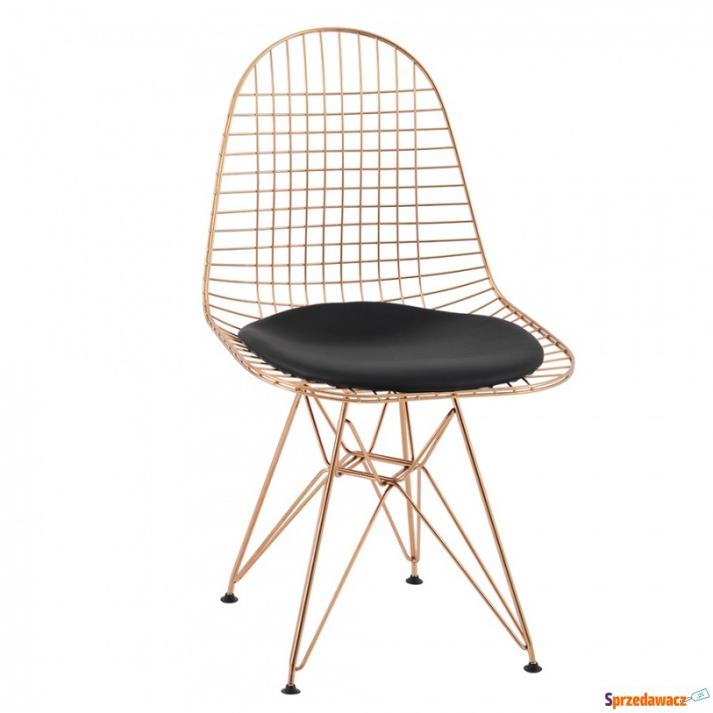Krzesło King Home DSR Net Gold złote - Krzesła do salonu i jadalni - Czaplinek