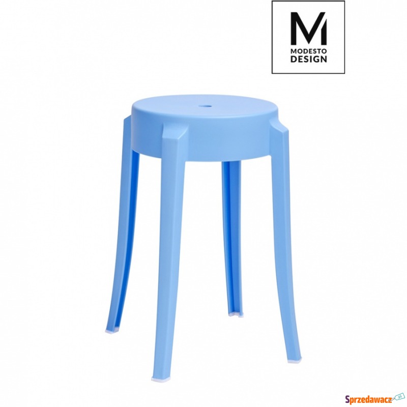 Stołek Calmar Modesto Design niebieski - Taborety, stołki, hokery - Mysłowice