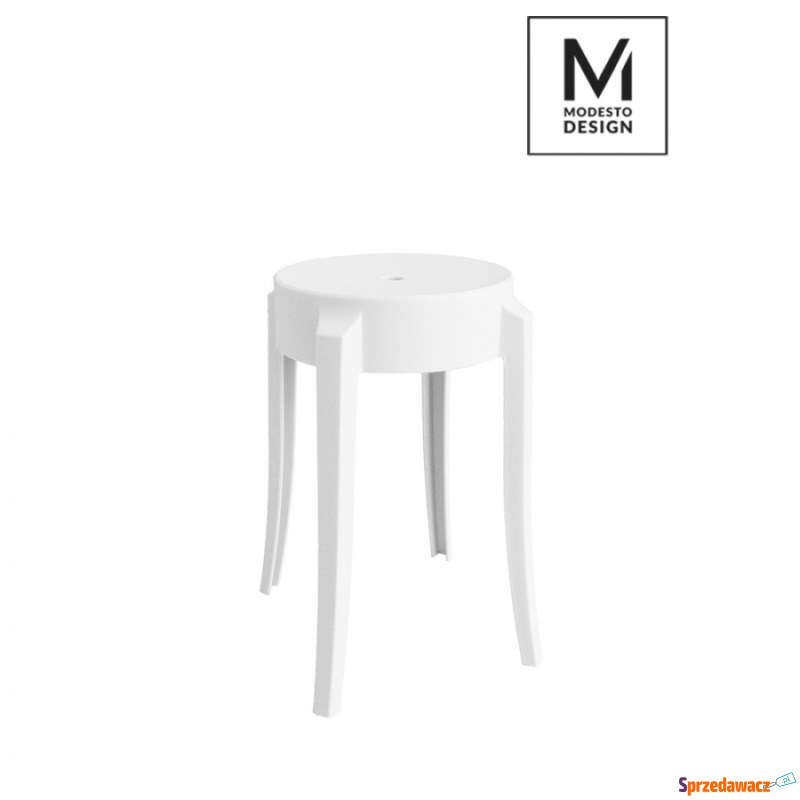 Stołek Calmar Modesto Design biały - Taborety, stołki, hokery - Dąbrowa Górnicza
