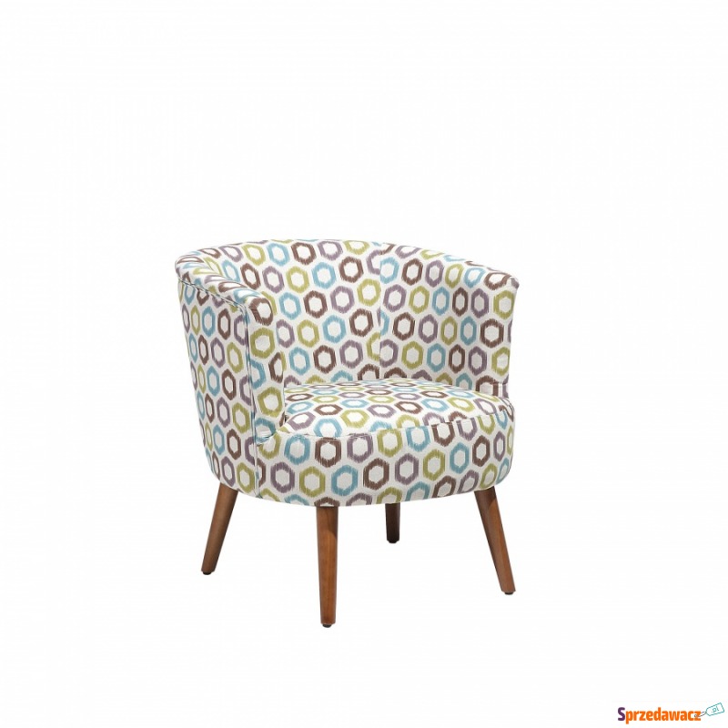 Fotel tapicerowany kolorowy geometryczny wzór... - Sofy, fotele, komplety... - Szczecinek