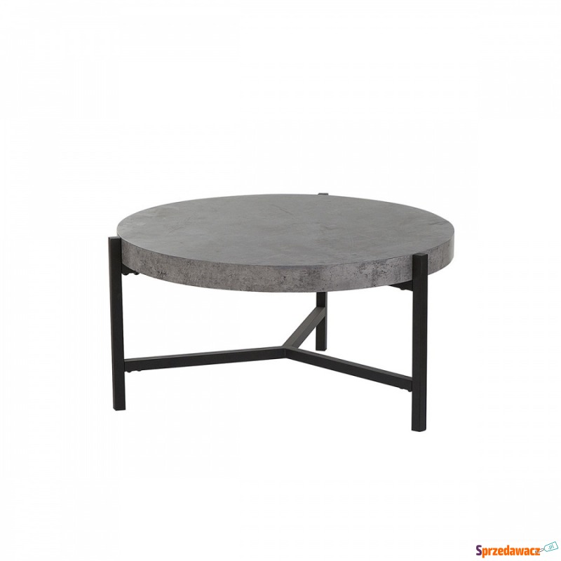 Stolik kawowy szary srednica 70 cm efekt betonu - Stoły, stoliki, ławy - Dzierżoniów