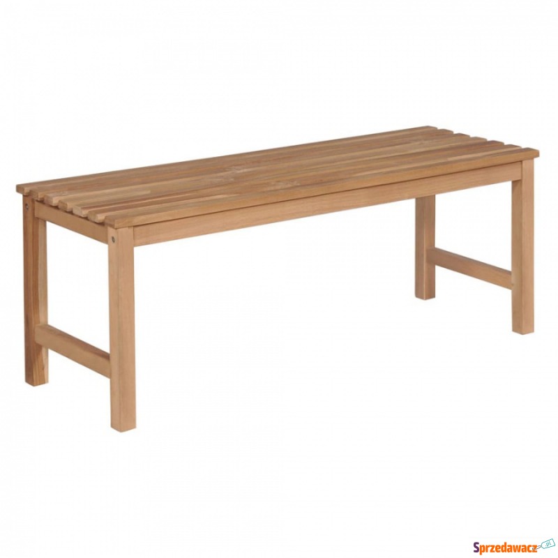 Ławka ogrodowa, 120 cm, lite drewno tekowe - Krzesła ogrodowe - Nowy Dwór Mazowiecki