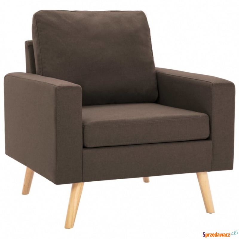 Fotel, brązowy, tapicerowany tkaniną - Krzesła biurowe - Oława