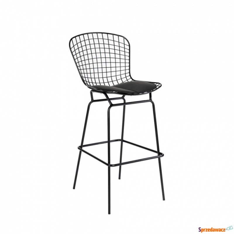Krzesło barowe King Home Net czarne - Taborety, stołki, hokery - Siedlce