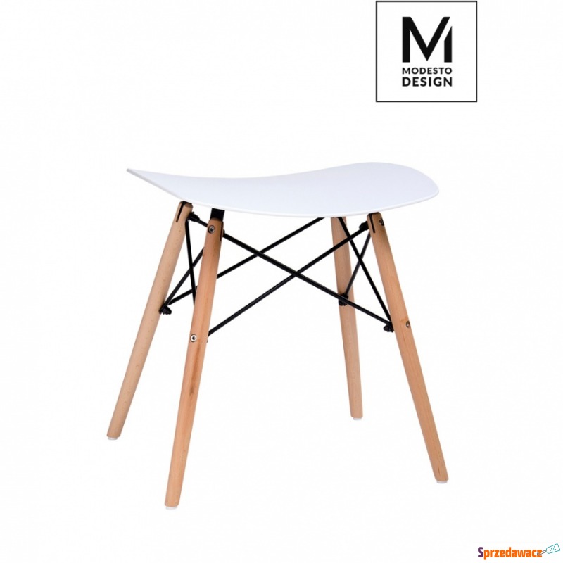 Stołek Bord Modesto Design biały - Taborety, stołki, hokery - Olsztyn