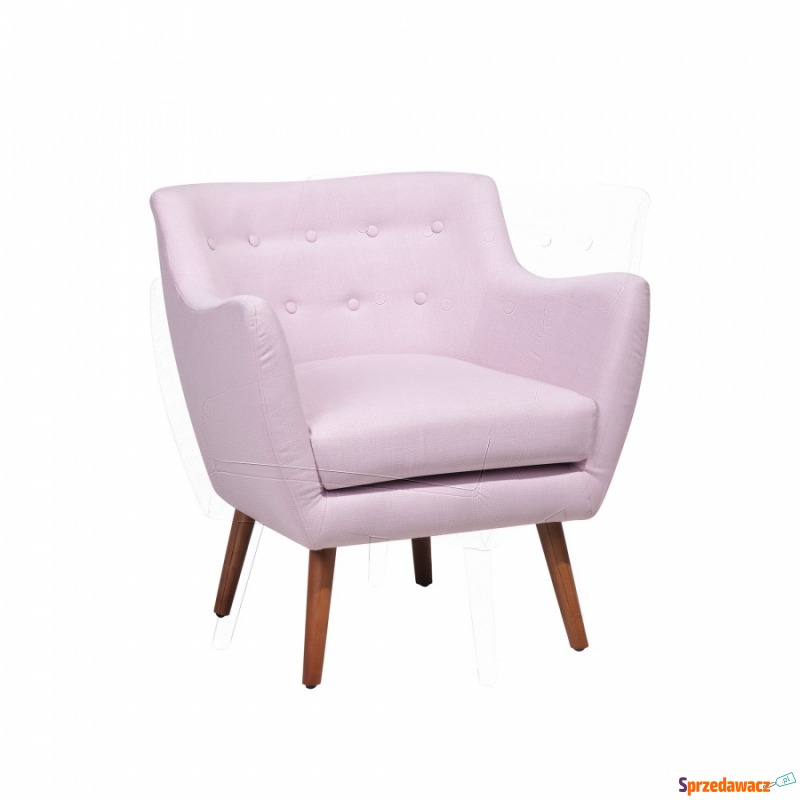 Fotel tapicerowany różowy pastelowy Camomilla - Sofy, fotele, komplety... - Władysławowo