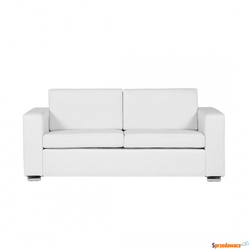 Sofa biała - kanapa - skórzana - trzyosobowa -... - Sofy, fotele, komplety... - Sochaczew