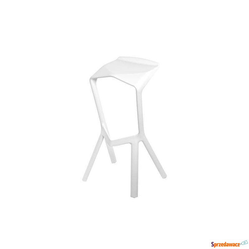 Krzesło barowe Miura D2.Design biały - Taborety, stołki, hokery - Kętrzyn