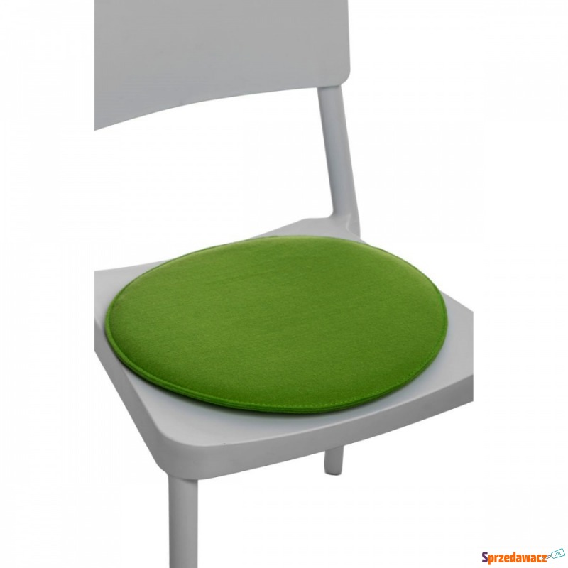 Poduszka na krzesło okrągła zielona_jasn - Poduszki - Skierniewice