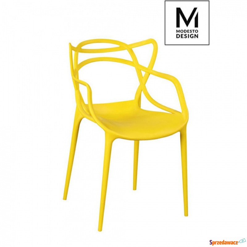 MODESTO krzesło HILO żółte - polipropylen - Krzesła do salonu i jadalni - Rzeszów