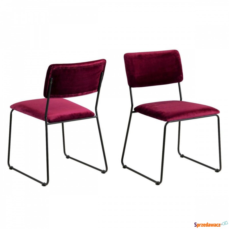 Krzesło Cornelia VIC Bordo - Krzesła do salonu i jadalni - Rogoźnik